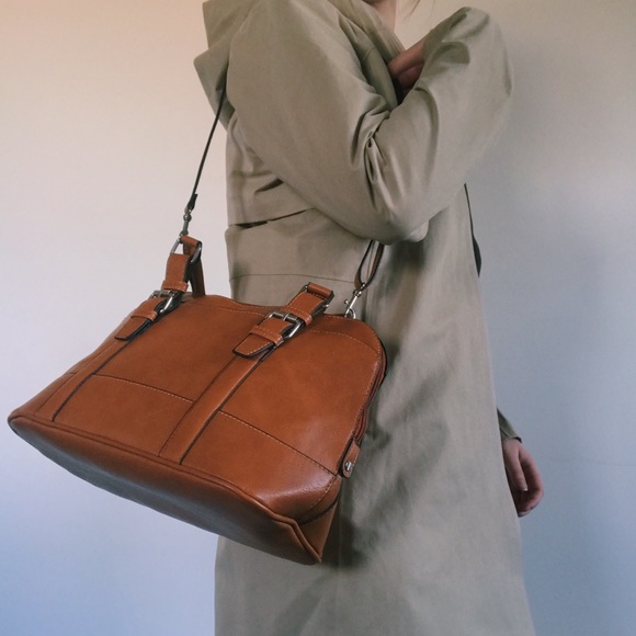 Tan Faux Leather Handbag - Picture 2 of 3